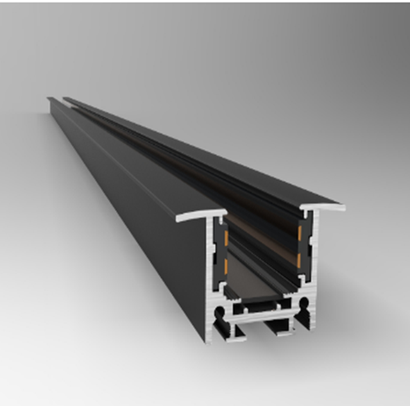 Профиль встраиваемый для трековой системы LUMATICA MNK20-3M черный