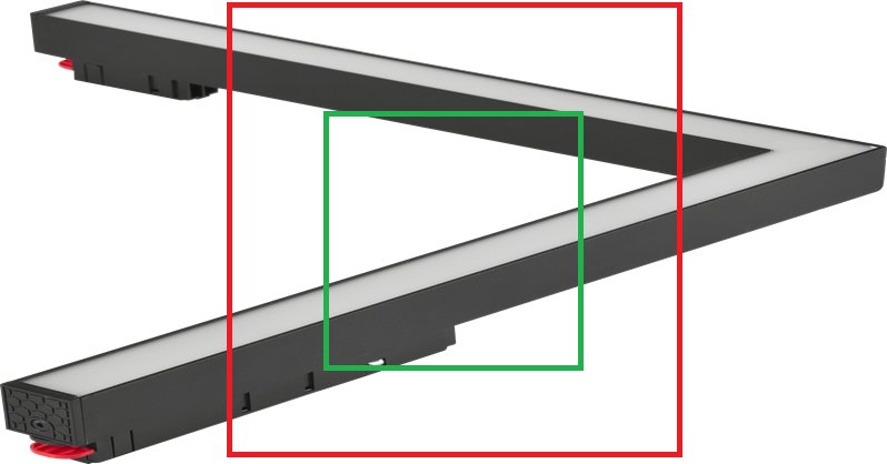 Трековый светодиодный светильник LUMATICA F20S 300ммх300мм 120° 4000К черный