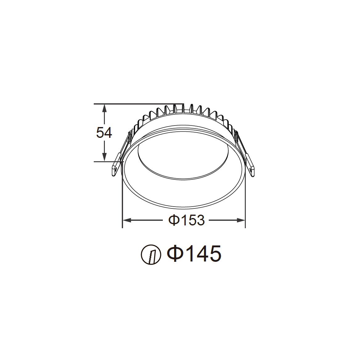 Фото товара Светильник встраиваемый L-1