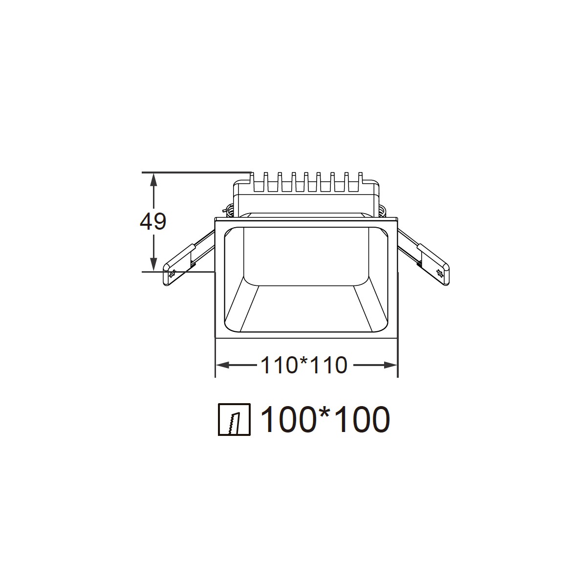 Фото товара Светильник встраиваемый L-1