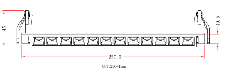 Светодиодный светильник встраиваемый LUMATICA 20W 2700K DALI2  белый/черный